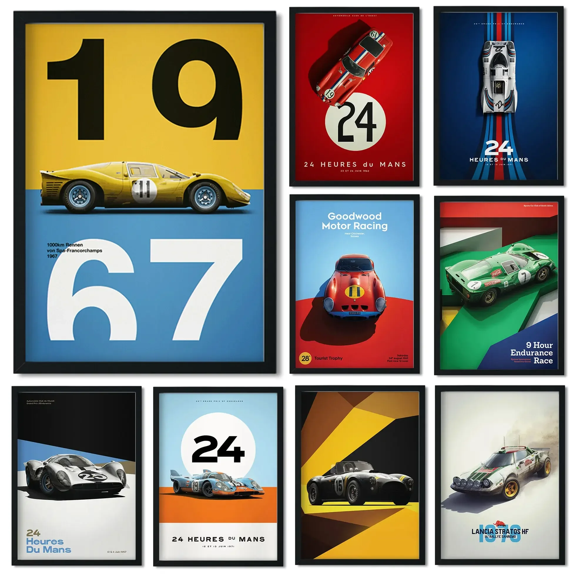 Home Improvement Quotes - Retro Cars โปสเตอร์สุนทรียศาสตร์ 24 Heures Good