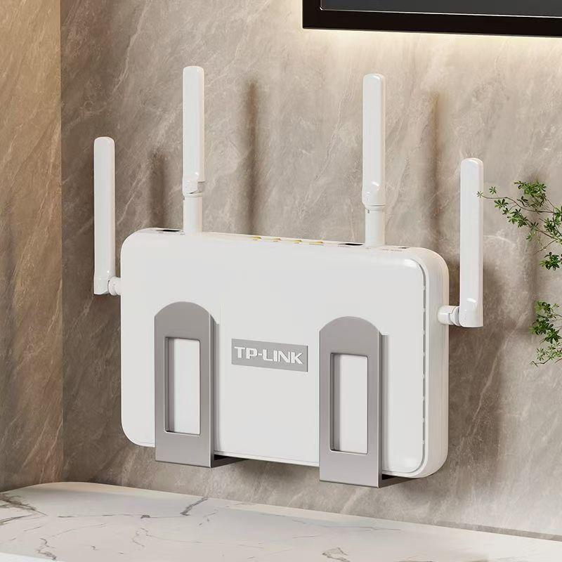Home Improvement Tim - กล่องเก็บเราเตอร์ติดผนัง 2 ชิ้น ชุดขายึดอุปกรณ์ Wifi ชั้นวางกล่องรับสัญญาณ