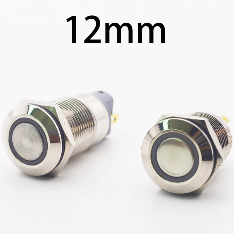 Home Improvement Loan - Electronics ปุ่ม12Mm Led Light โลหะปุ่มกันน้ำ Momentary