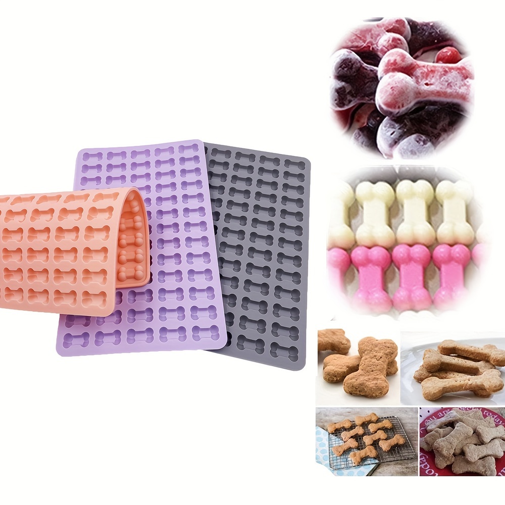 Home Improvement Tim - 1 ชิ้น Mini Bone บิสกิตแม่พิมพ์สีชมพูสีเทาสีม่วงช็อกโกแลตลูกอมกระดูกแม่พิมพ์ Family