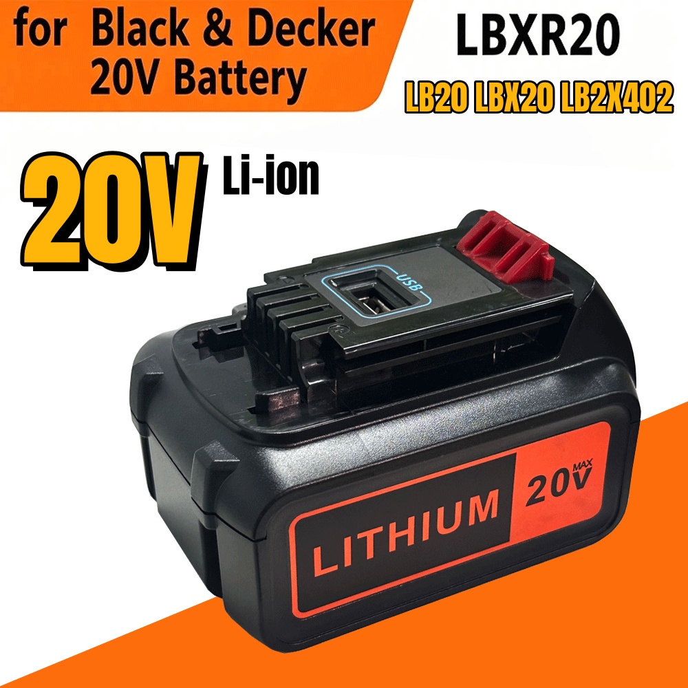 แบตเตอรี่ลิเธียม 6000mAh 18V ส - Black+Decker Tool Cordless บทวิจารณ์และราคา