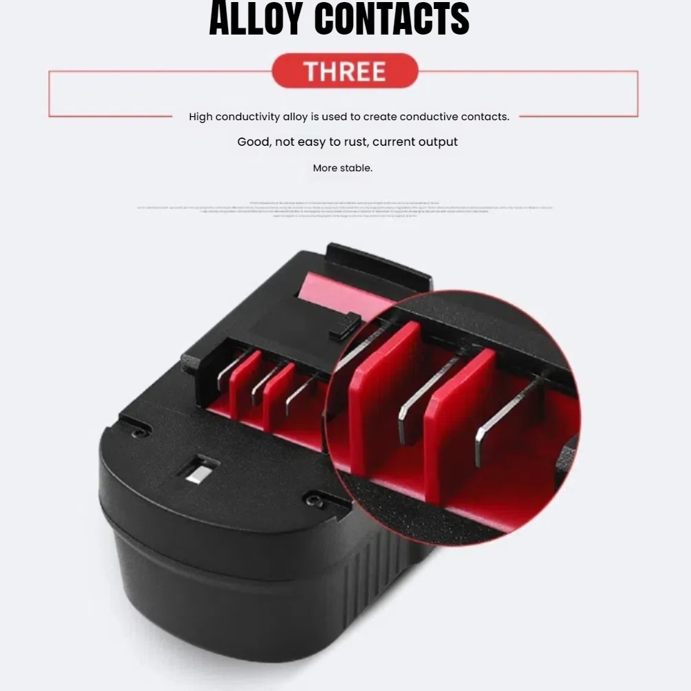 แบตเตอรี่ Ni-MH 14.4V 6000mAh  - Black+Decker Tool Cordless บทวิจารณ์และราคา