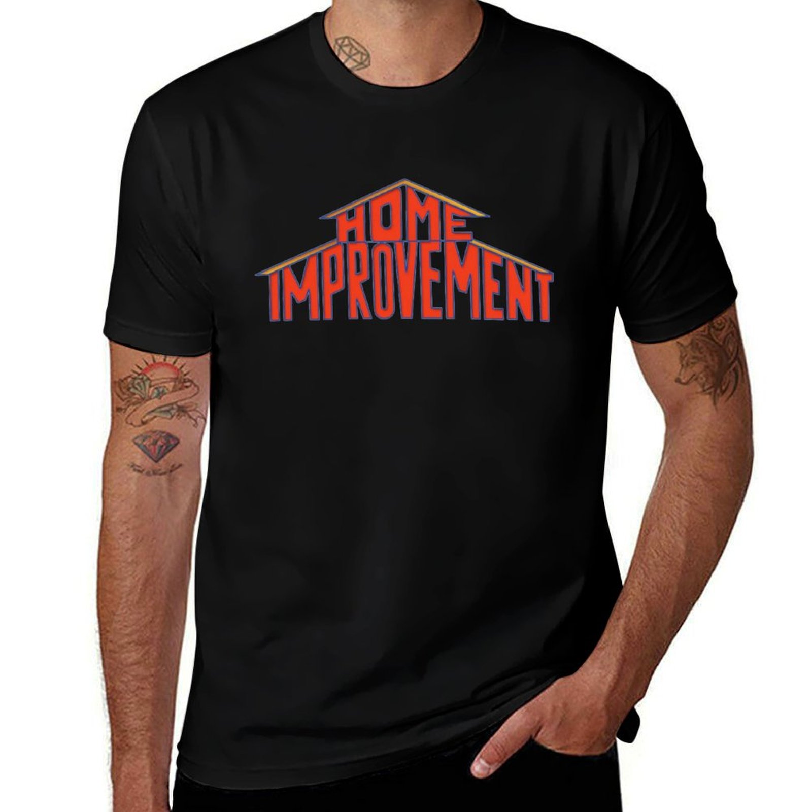 เสื้อยืดโลโก้การปรับปรุงบ้านสไ - Home Improvement Logo บทวิจารณ์และราคา